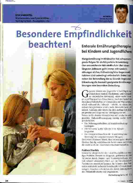 Vorschauseite 1: Besondere Empfindlichkeit beachten!