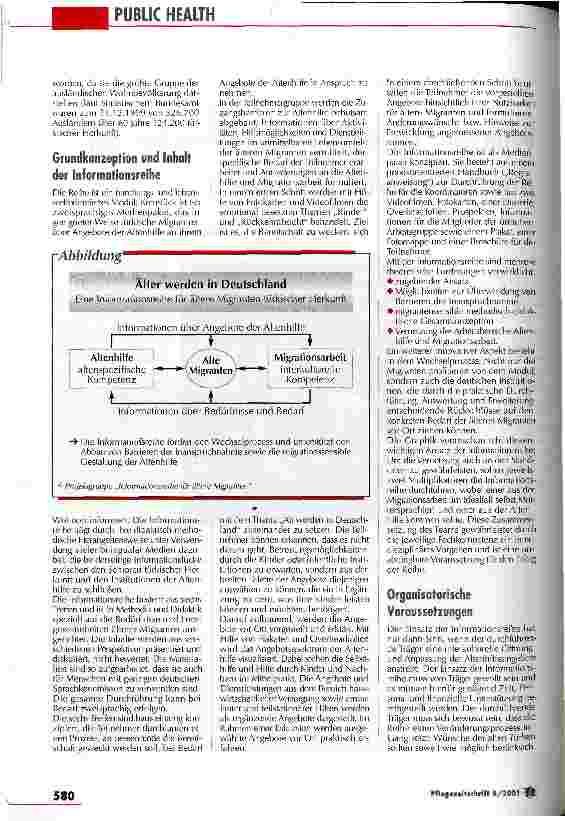 Vorschauseite 2: Wünsche türkischer Migranten bei der Altenhilfe berücksichtigen Informationsreihe Älter werden in Deutschland