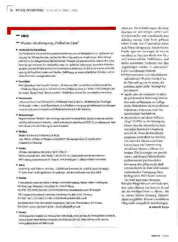 Vorschauseite 2: Leiden und Sterben lindern