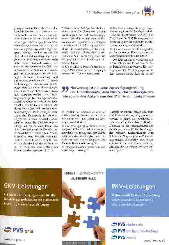 Vorschauseite 2: Wir brauchen stabile Finanzierungsregelungen