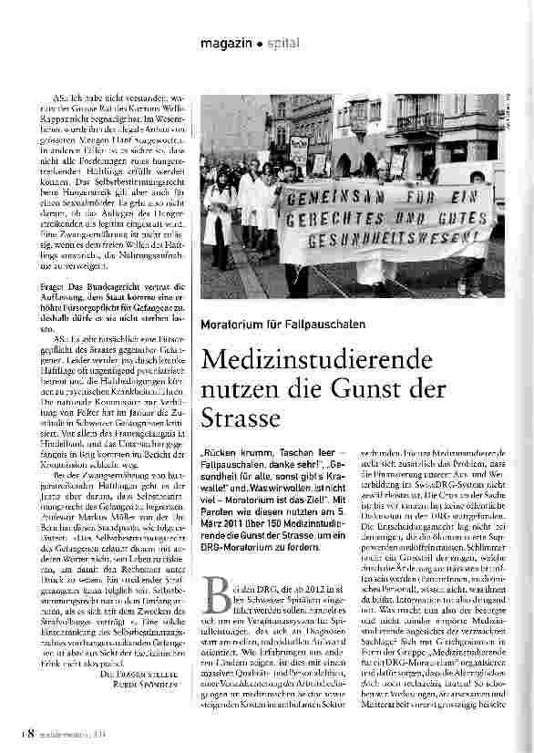 Vorschauseite 2: Zwangsernährung im Hungerstreik