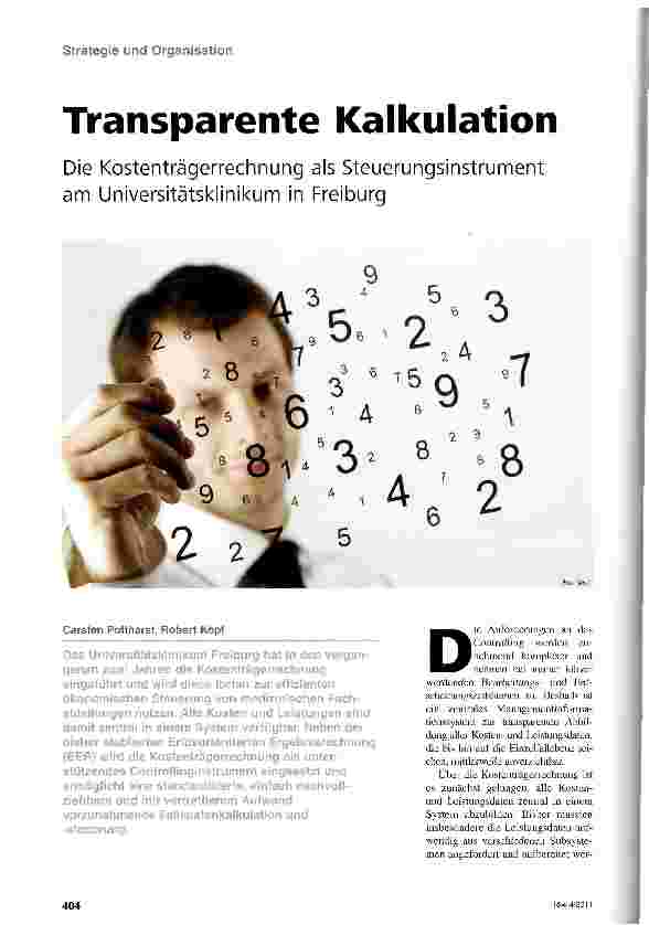 Vorschauseite 1: Transparente Kalkulation