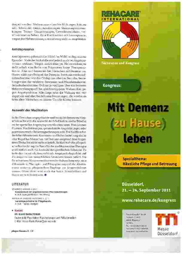 Vorschauseite 4: Medikamente gegen Angst