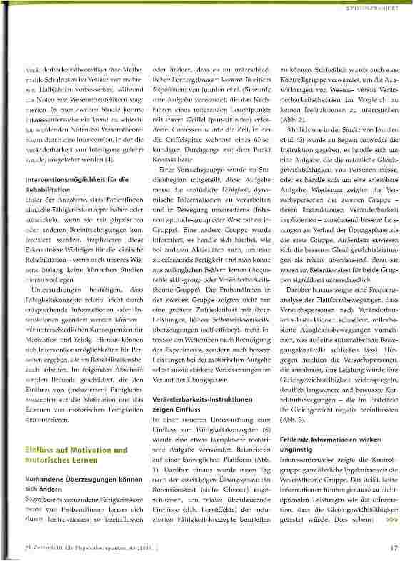 Vorschauseite 3: Veränderbarkeitsund WesenstheoretikerFähigkeitskonzepte und ihr möglicher Einf luss auf das Therapieergebnis