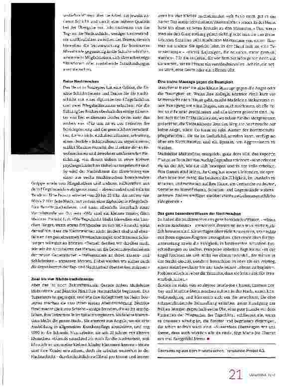 Vorschauseite 3: «Diese besondere Atmosphäre, die Gespräche über den Sinn des Lebens! »
