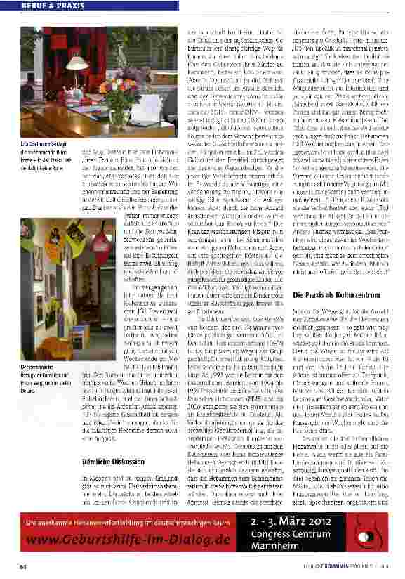 Vorschauseite 2: Hebammenpraxis als Kulturzentrum