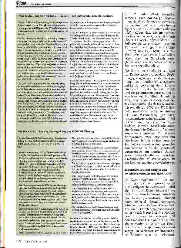 Vorschauseite 3: Fallpauschalengesetz: Was steht Neues im Kabinettentwurf?