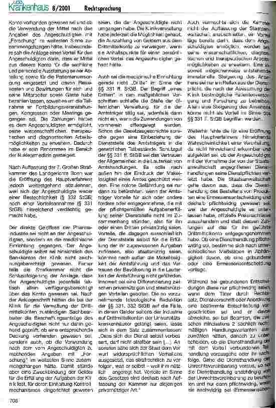 Vorschauseite 2: Rechtsprechung Korruptionsbekämpfung