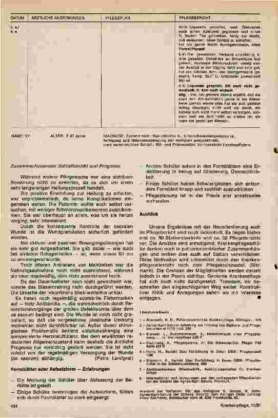 Vorschauseite 5: Abfassung von schriftlichen Berichten während der Krankenpflegeausbildung