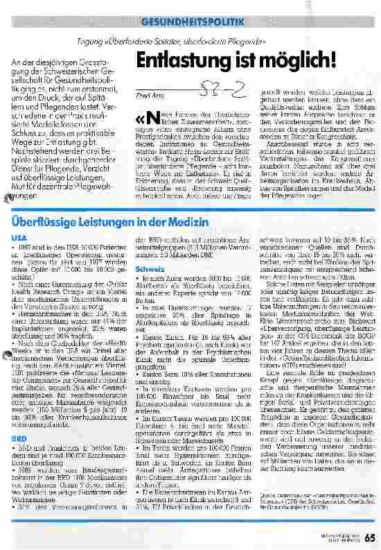 Vorschauseite 1: Entlastung ist möglich