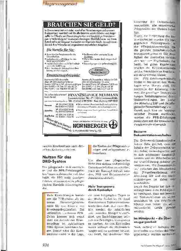 Vorschauseite 3: Motivation zur Pflegedokumentation PPR-Datenerhebung als Spiegelbild der Dokumentation pflegerischer Leistungen