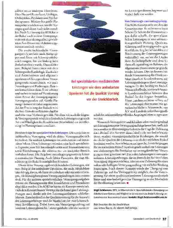 Vorschauseite 6: Ärzteplanung mit hoher Präzision