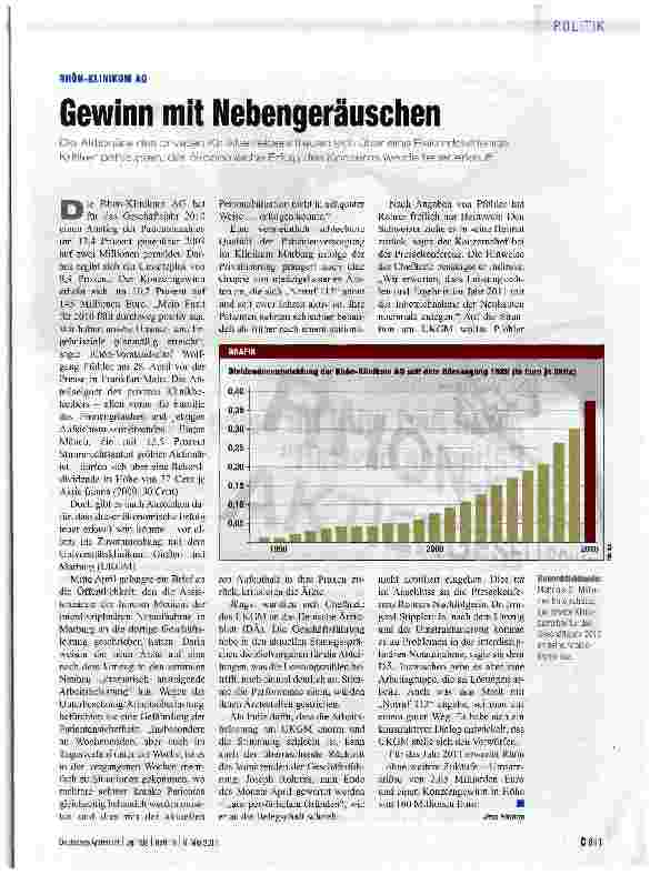 Vorschauseite 1: Gewinn mit Nebengeräuschen