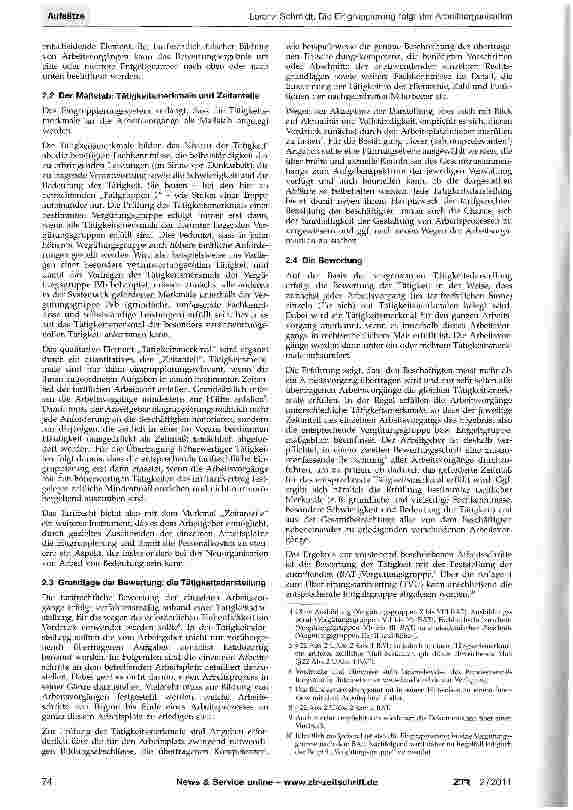 Vorschauseite 3: Die Eingruppierung folgt der ArbeitsorganisationHinweise zur tarifrechtlich sicheren Gestaltung von Arbeitsvorgängen