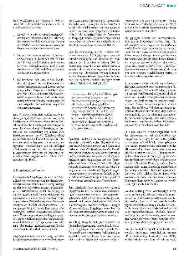 Vorschauseite 3: Die Beurteilung von Aggravation und Dissimulation in der Begutachtung psychischer und psychosomatischer Störungen