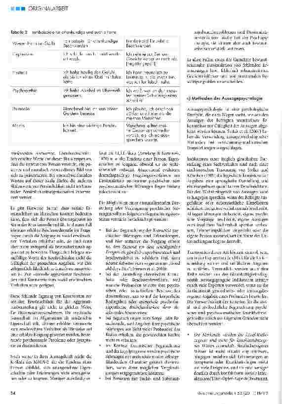 Vorschauseite 4: Die Beurteilung von Aggravation und Dissimulation in der Begutachtung psychischer und psychosomatischer Störungen