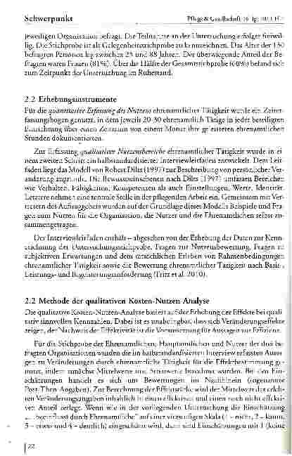 Vorschauseite 3: Untersuchung zum Nutzenpotenzial ehrenamtlicher Tätigkeit in der Pflege -mit weiterführenden Fragen zur Abgrenzung hauptamtlicher und ehrenamtlicher Tätigkeit