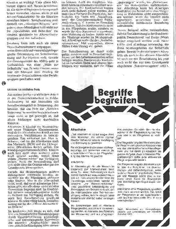 Vorschauseite 2: Sozialberatung in der Altenhilfe