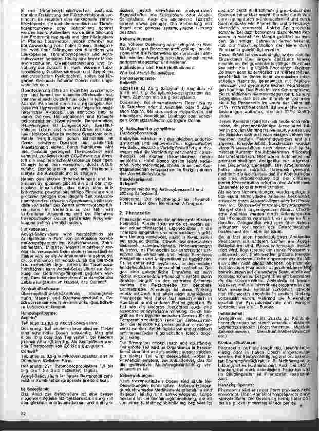 Vorschauseite 2: Kleine Arzneimittelkunde 47. Folge: IX. Medikamente mit vorwiegenden Angriffspunkt am Zentralnervensystem
