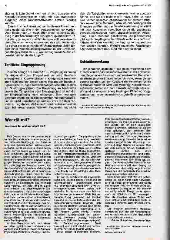 Vorschauseite 2: Einsatz von Kinderkrankenschwestern in der Erwachsenenkrankenpflege