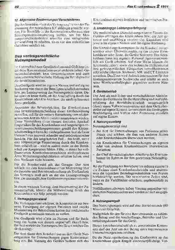 Vorschauseite 4: Gemeinsamer Betrieb medizinisch-technischer Großgeräte Wirtschaftliche und rechtliche Aspekte einer Kooperation. ..
