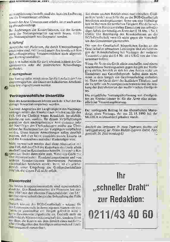 Vorschauseite 5: Gemeinsamer Betrieb medizinisch-technischer Großgeräte Wirtschaftliche und rechtliche Aspekte einer Kooperation. ..