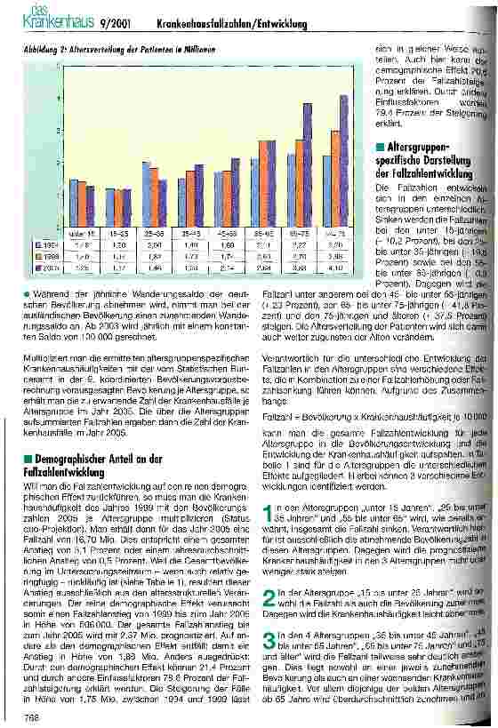 Vorschauseite 3: Entwicklung der Krankenhausfallzahlen