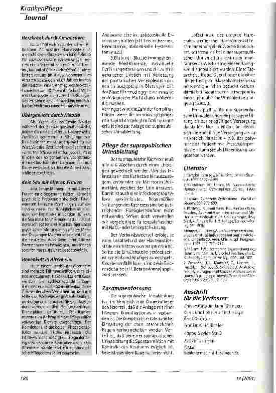 Vorschauseite 4: Die suprapubische Urinableitung