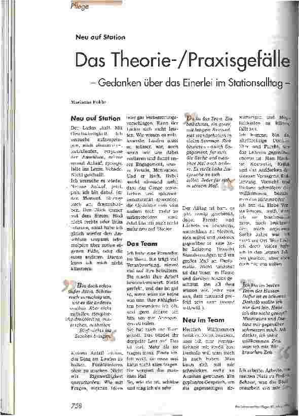 Vorschauseite 1: Das Theorie-/Praxisgefälle