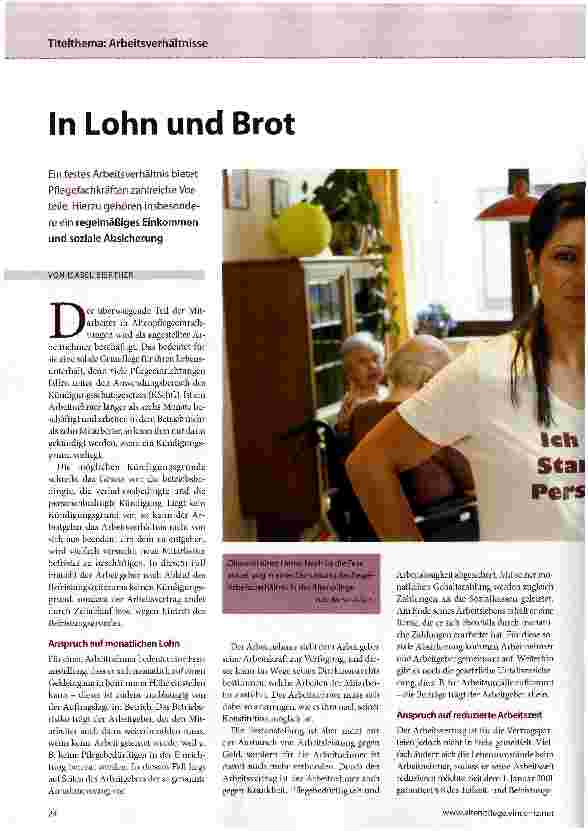 Vorschauseite 1: In Lohn und Brot