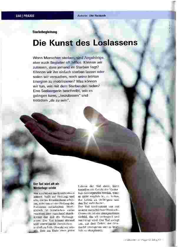 Vorschauseite 1: Die Kunst des Loslassens