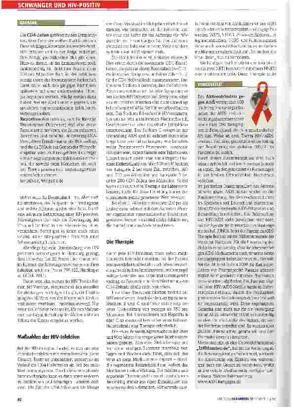 Vorschauseite 2: Epidemiologie von HIV/AIDS: Das Übertragungsrisiko senken