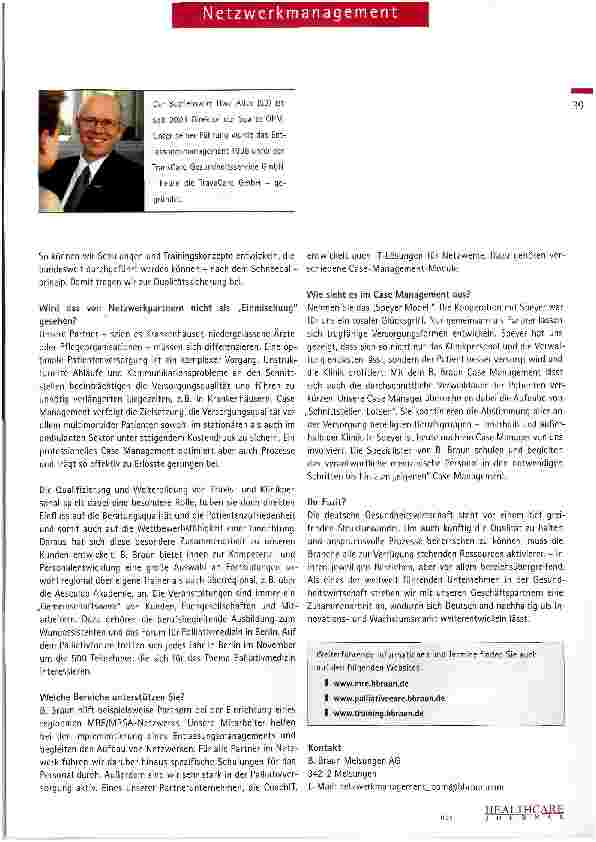 Vorschauseite 2: Die Industrie als Partner im Netzwerkmanagement