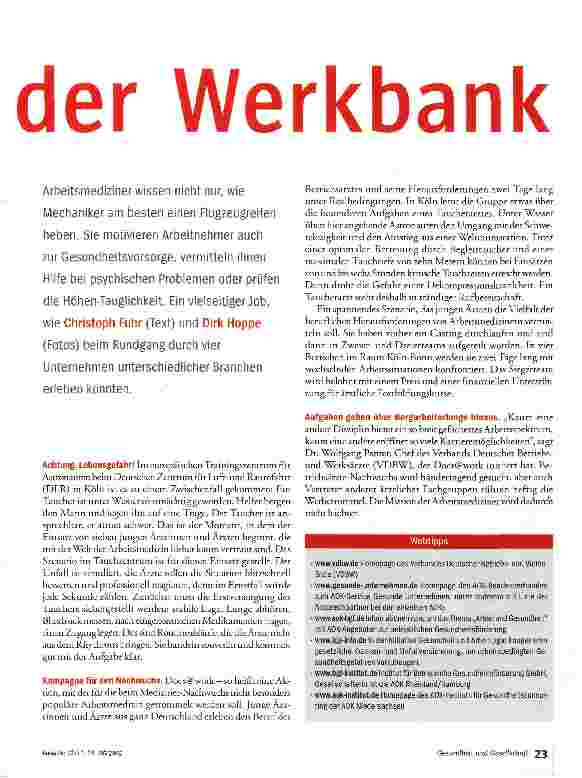 Vorschauseite 2: Medizin an der Werkbank