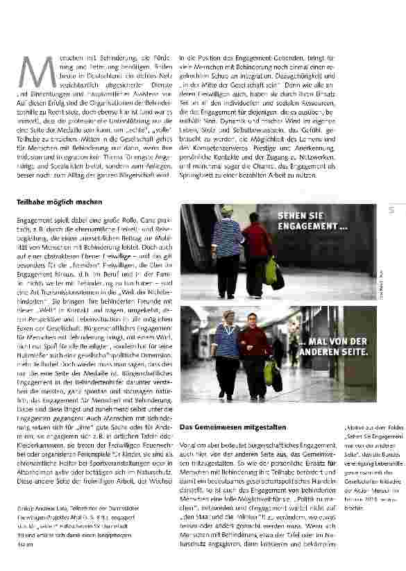 Vorschauseite 2: Engeagement führt mitten hinein