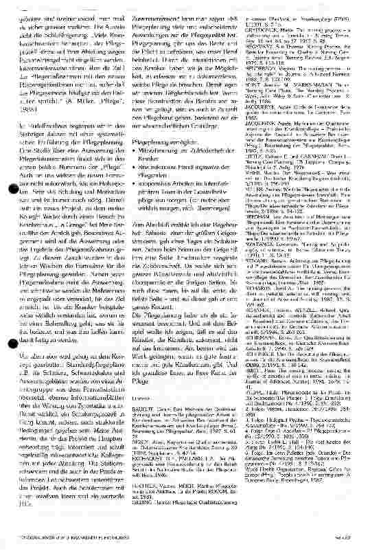 Vorschauseite 4: Auswirkungen der Pflegeplanung auf die Pflegequalität