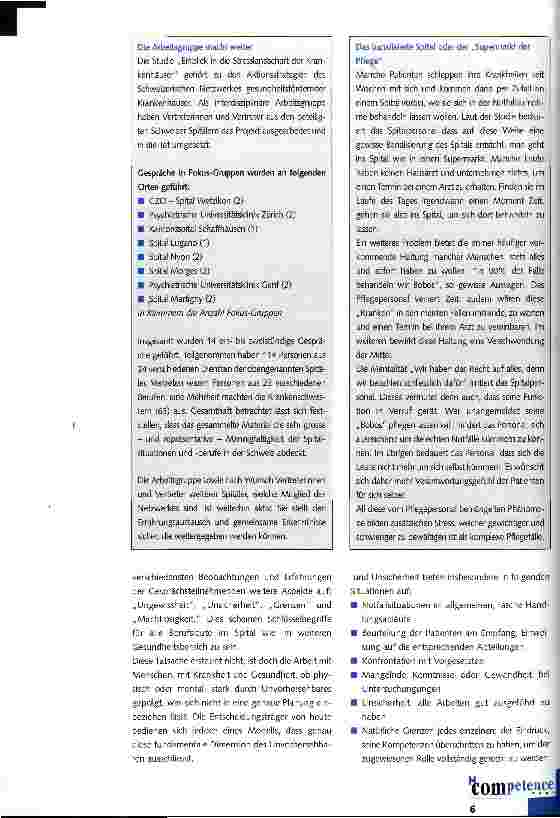 Vorschauseite 3: Stress im Schweizer Spital - eine Studie aus der Praxis