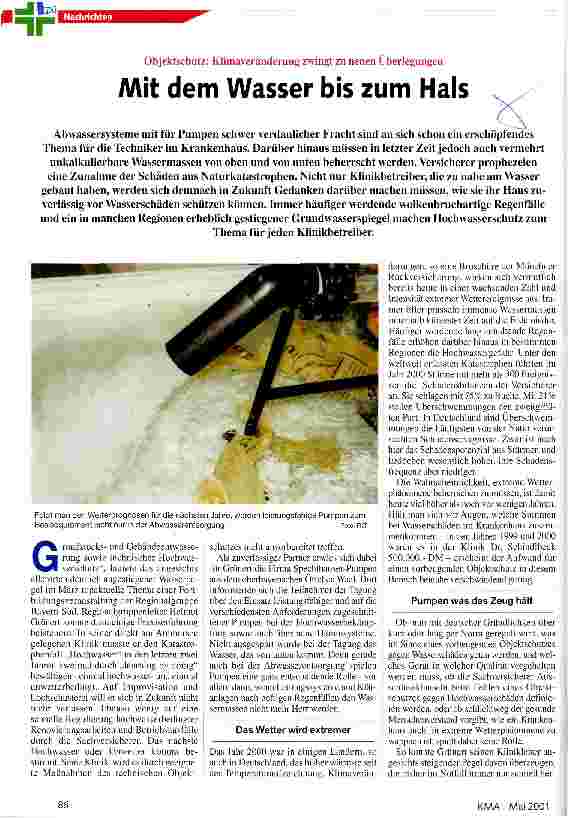 Vorschauseite 1: Mit dem Wasser bis zum Hals