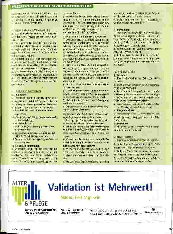 Vorschauseite 2: Dekubitus - wirksame Prophylaxe