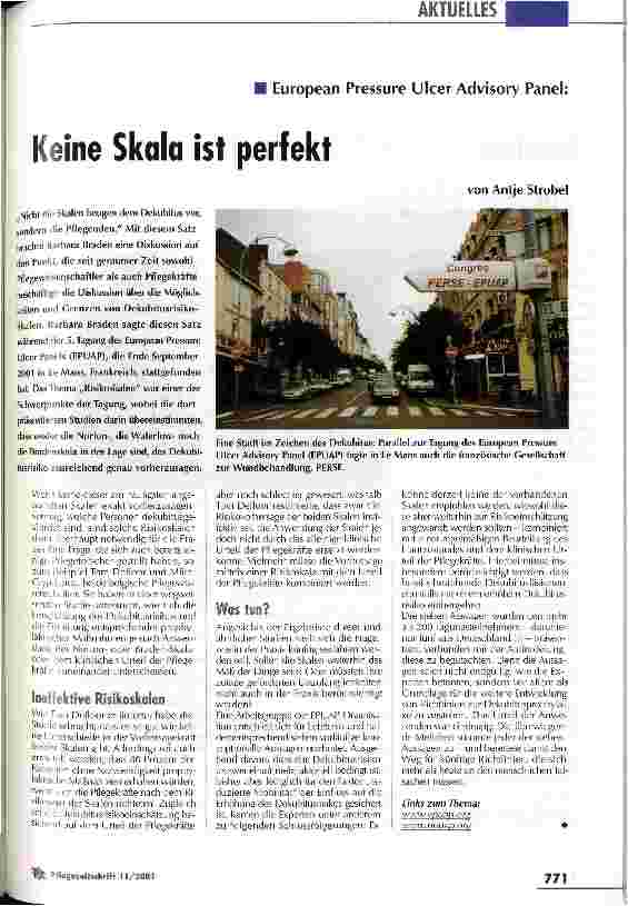 Vorschauseite 1: Keine Skala ist perfekt European Pressure Ulcer Advisory Panel