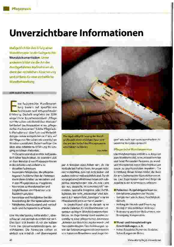 Vorschauseite 1: Unverzichtbare Informationen