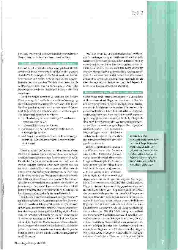 Vorschauseite 2: Veränderte Strukturen
