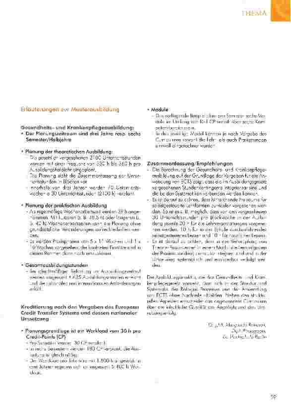 Vorschauseite 5: Die pflegerische Berufsausbildung als HochschulstudiumIst das Berufsausbildungsrecht der Pflege mit den Anforderungen an einen Bachelorstudiengang kompatibel?