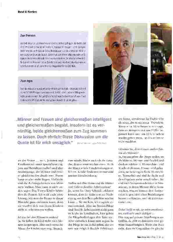 Vorschauseite 3: BERND MEURER IM INTERVIEW„Frauen sind gelassen, Männer Gockel