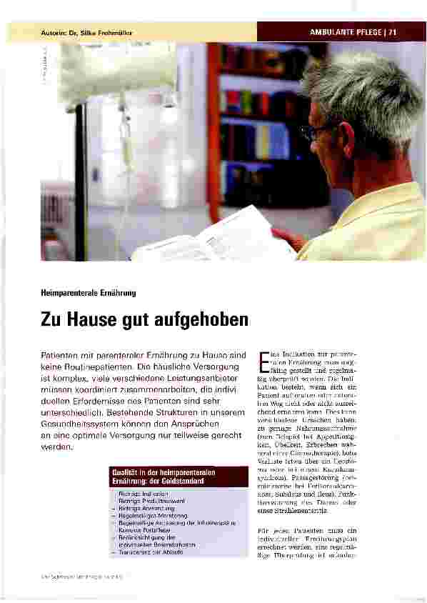 Vorschauseite 1: Zu Hause gut aufgehoben