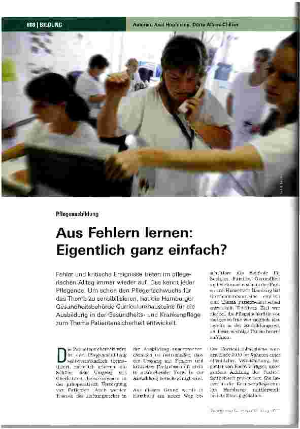 Vorschauseite 1: Aus Fehlern lernen: Eigentlich ganz einfach?