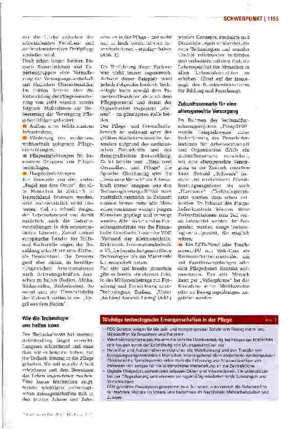 Vorschauseite 4: Das Pflegeheim der Zukunft