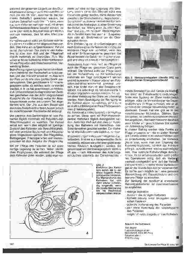 Vorschauseite 2: Gedanken über die Reduzierung von nosokomial erworbenen Harnwegsinfektionen