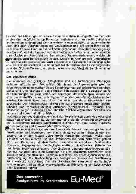 Vorschauseite 3: die Weltgesundheitsorganisation zum Altersproblem