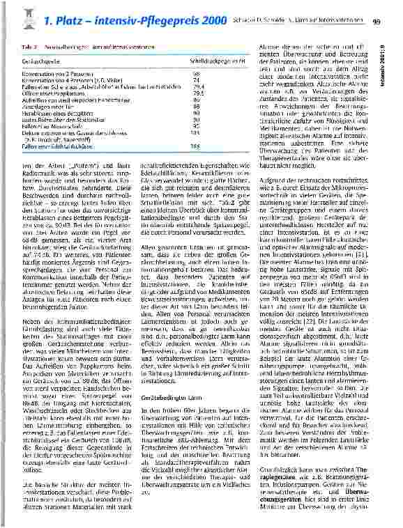 Vorschauseite 4: Lärm auf Intensivstationen und dessen Auswirkungen auf Patienten und Personal Teil 1